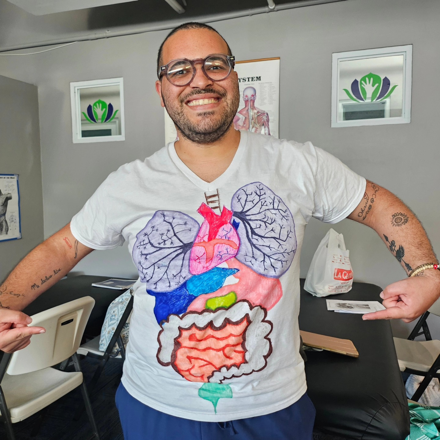 Georgie dando masaje 1